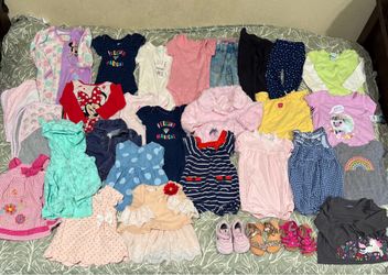 33 pieces Baby Girl Clothes  18-24 months/ Ropa de bebe niña