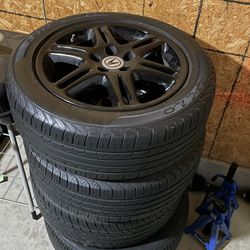 Acura/Honda Tires and Black Rim Set 