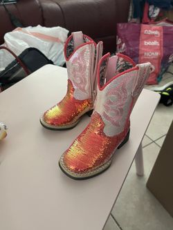 Hardly Worn 5c Pink Cowboy Boots