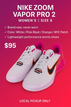 Nike Zoom Vapor Pro 2 “NYC” Women’s | Size 8