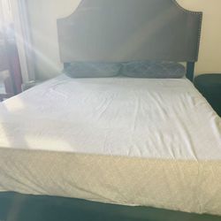 Queen Bed Frame & Bamboo Mattress & Side Storages & Whole Set Included FREE DELIVERY INSTALLATION