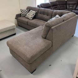 Chocolate Color L Shaped Modular Sectional Couch With Chaise Fast Delivery ⭐$39 Down Payment with Financing ⭐ 90 Days same as cash