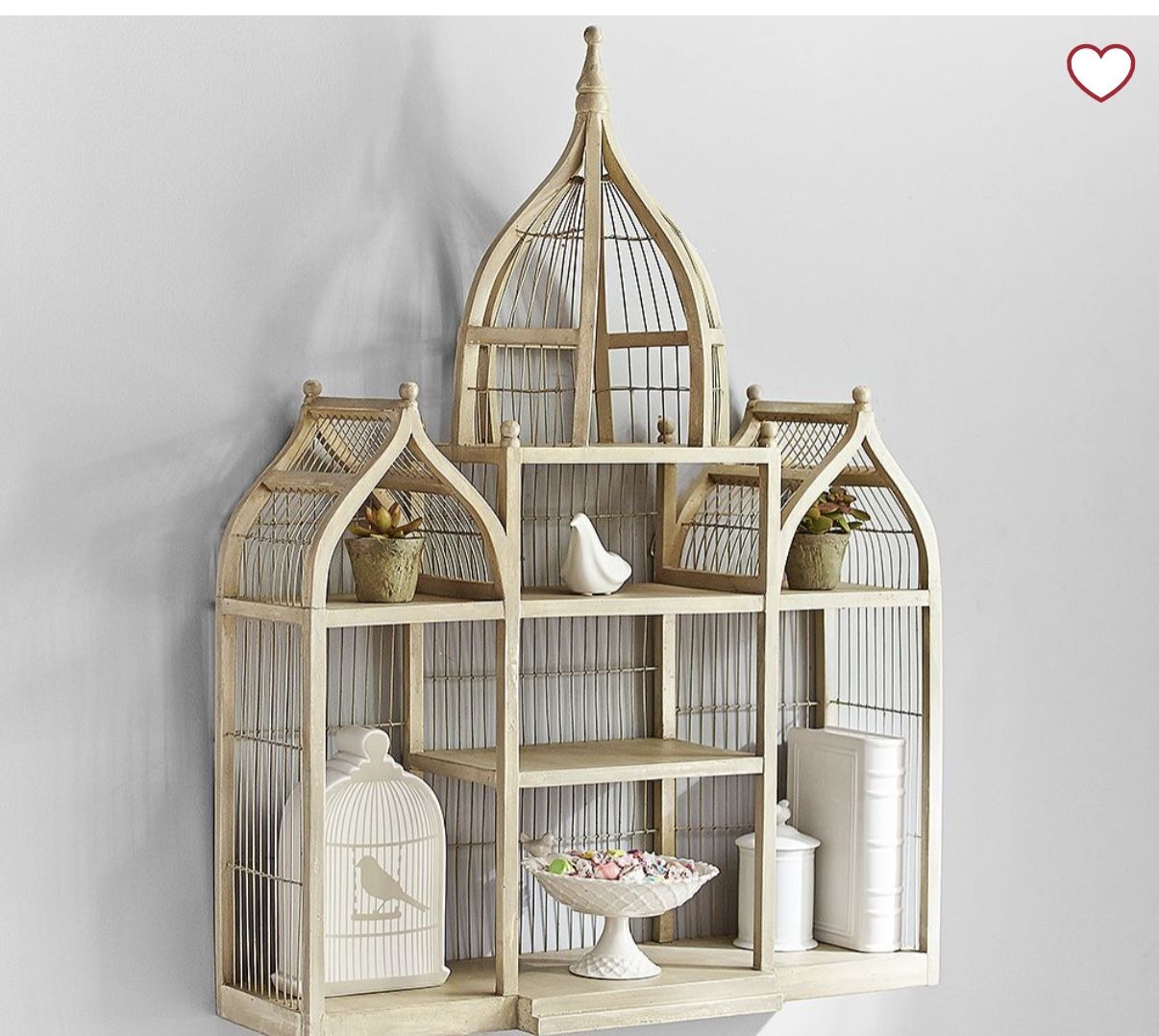 Pottery Barn Antique Birdcage Shelf