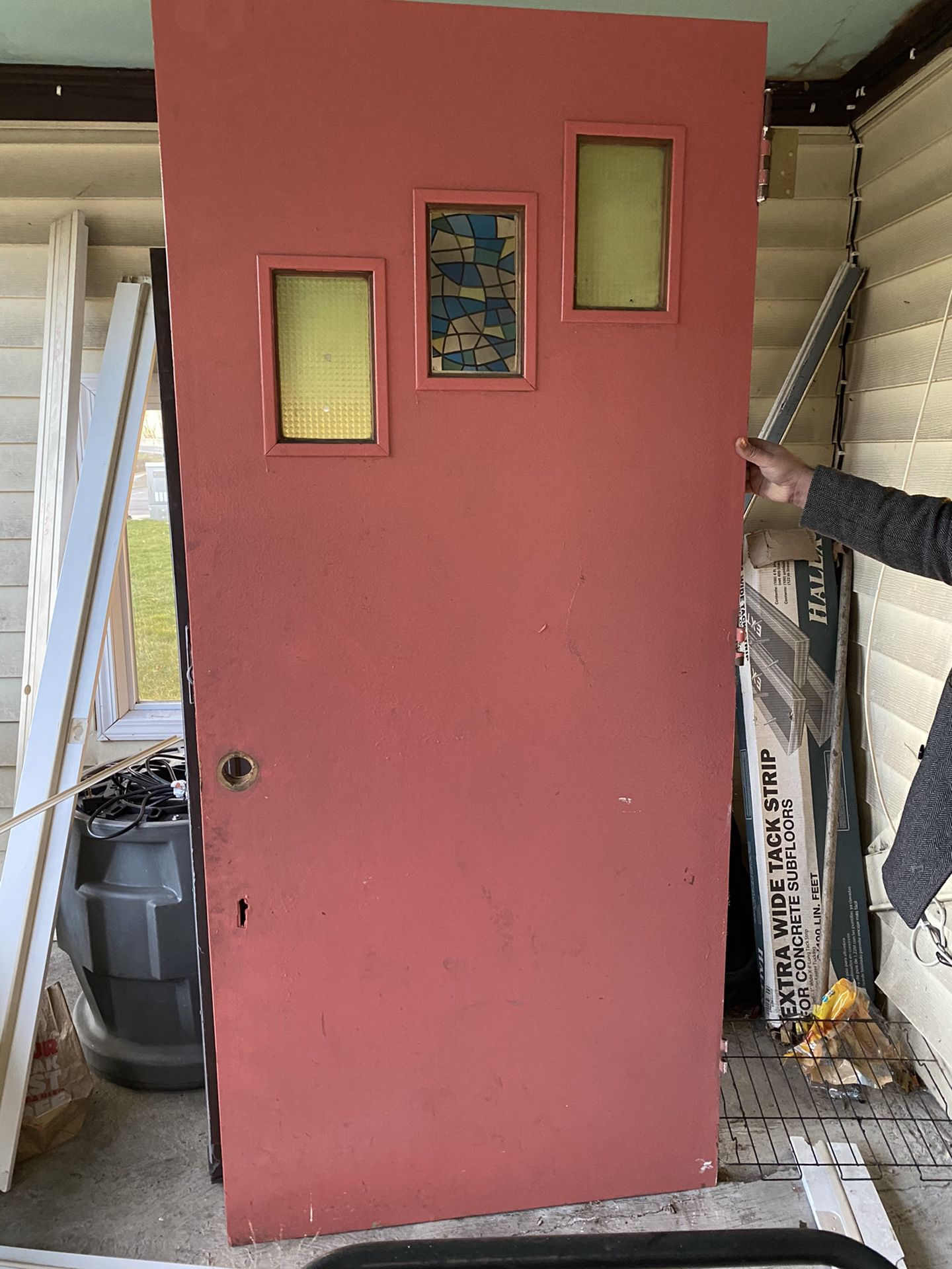 Solid Wood Door And Storm Door