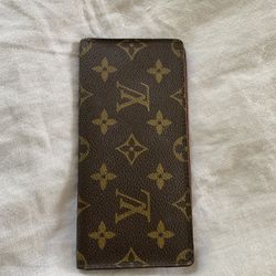 Authentic Vintage Louis Vuitton Monogram Bi-fold Checkbook Wallet 
