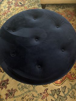 Velvet Ottoman