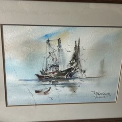 Original Watercolor and Ink Painting 