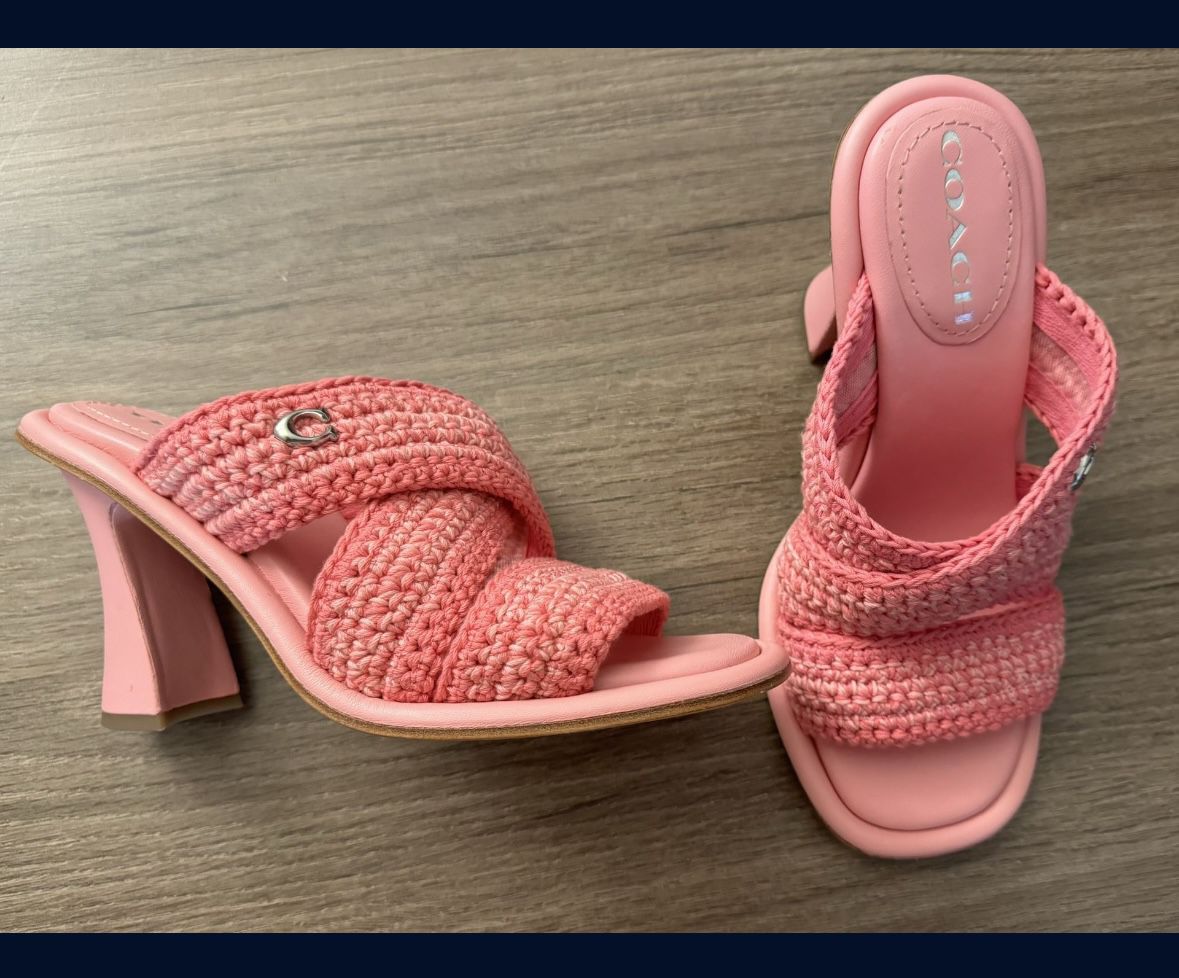 COACH Pink Heels - Size 6.5