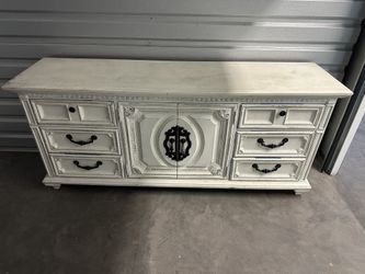 Antique Solid Wood Buffet / Credenza / Sideboard