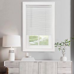 Cordless Light Filtering Mini Blind, 27 x 64 in, Pearl White  Cordless Lift and Light-Filtering Control: Slat-Based Blind Construction with Adjustable