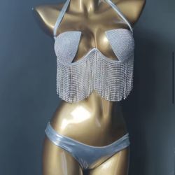 Rhinestone Bikini Set