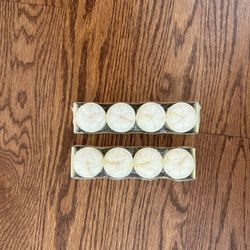 10 hour, vanilla votive candles by candlelight