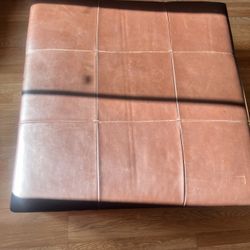 Ottoman Real Leather 