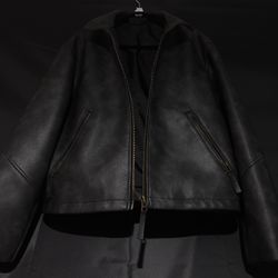 🔥 YoungLA Leather Jacket – Black – Cropped/Oversized Fit – RARE Sold Out 🔥