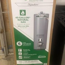 New 40 gal Natural Gas Water Heater (includes installation)