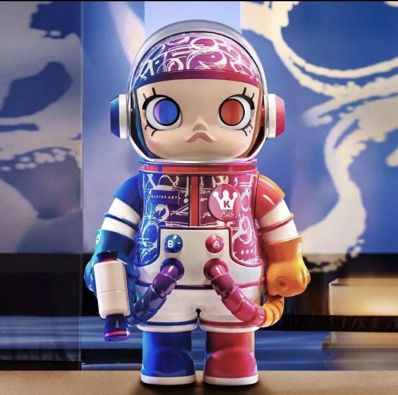 100% Authentic Pop Mart Mega Collection Space Molly x Meilin Cipher 1000%