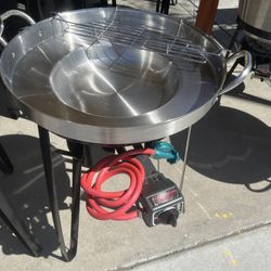 Disco De Acero Inoxidable Con Quemador Y Vase!