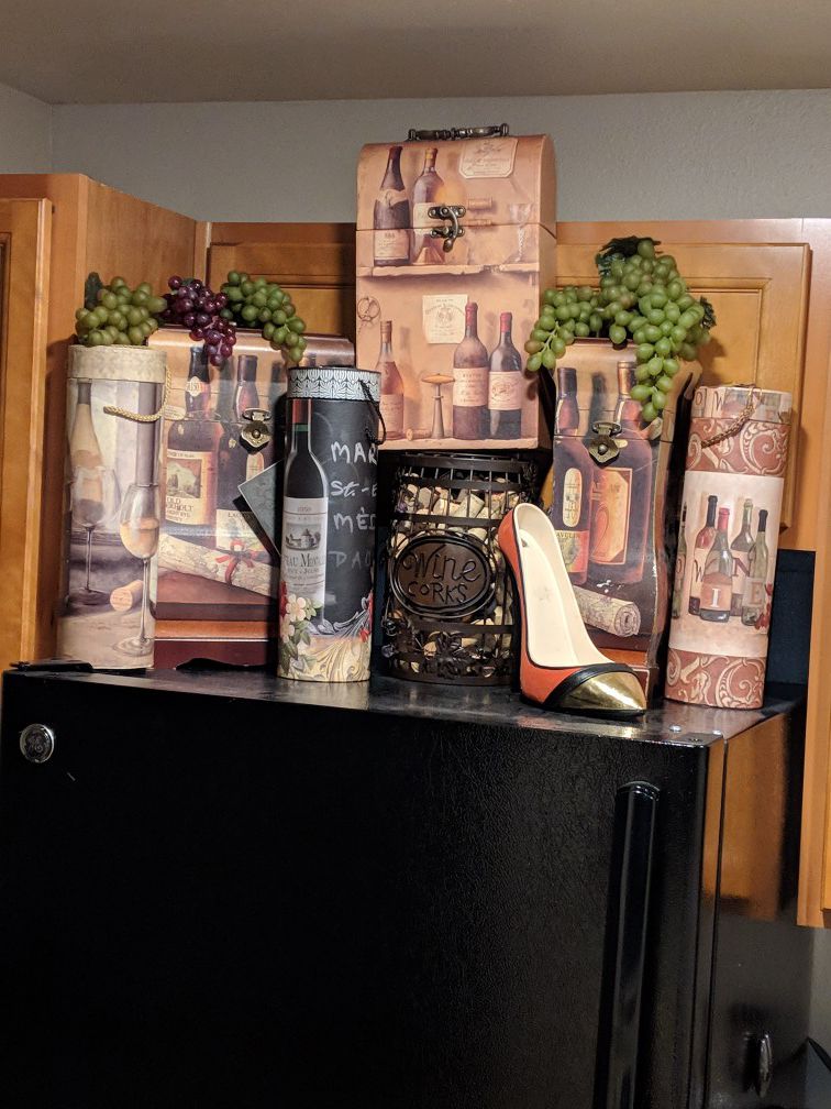Wine Holder and allso storage containers as well as a nice decor!