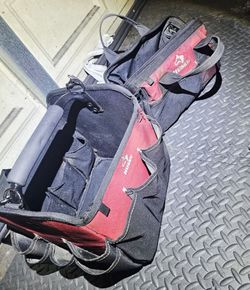 Husky Tool Bag Black and Red