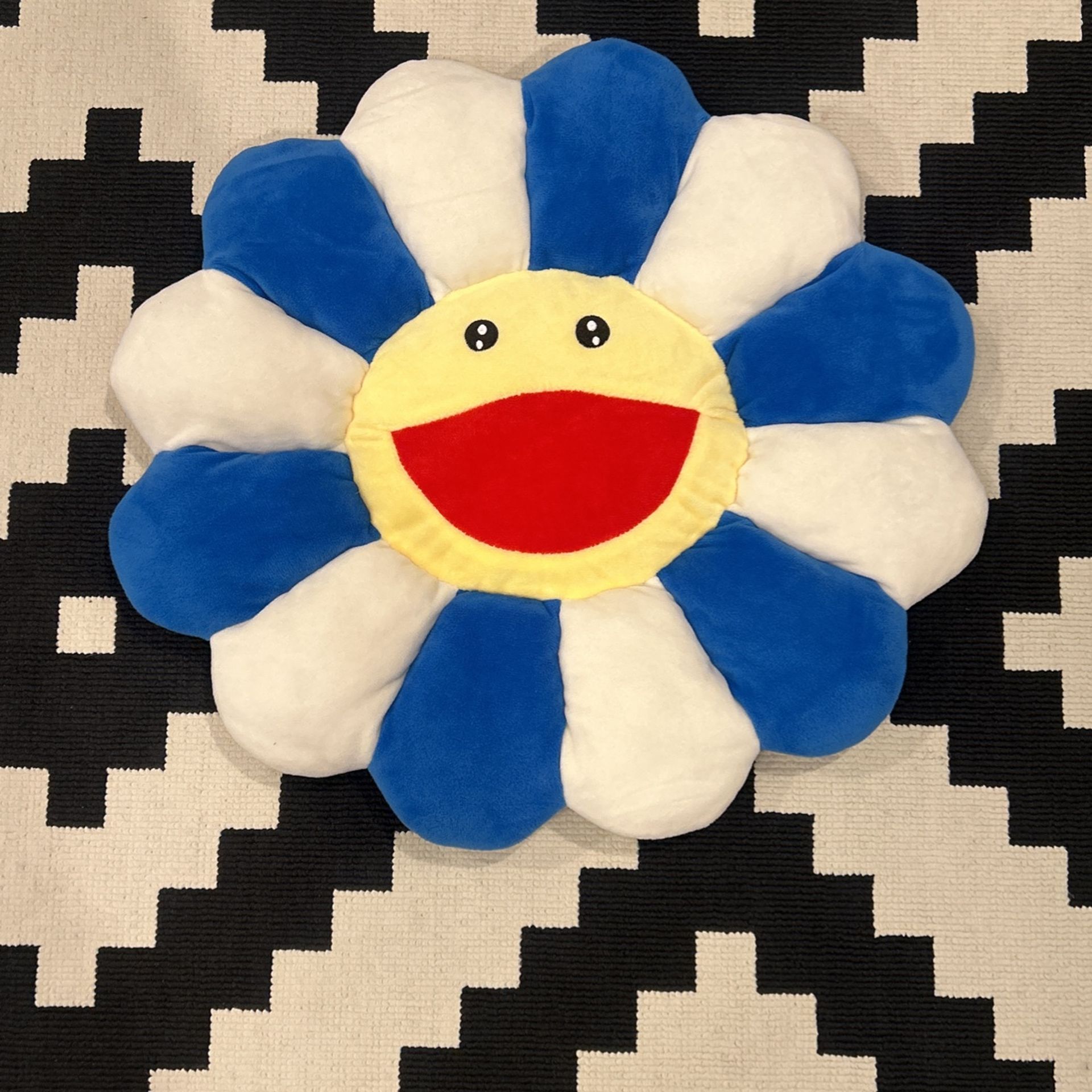 Takashi Blue And White Flower Pillow