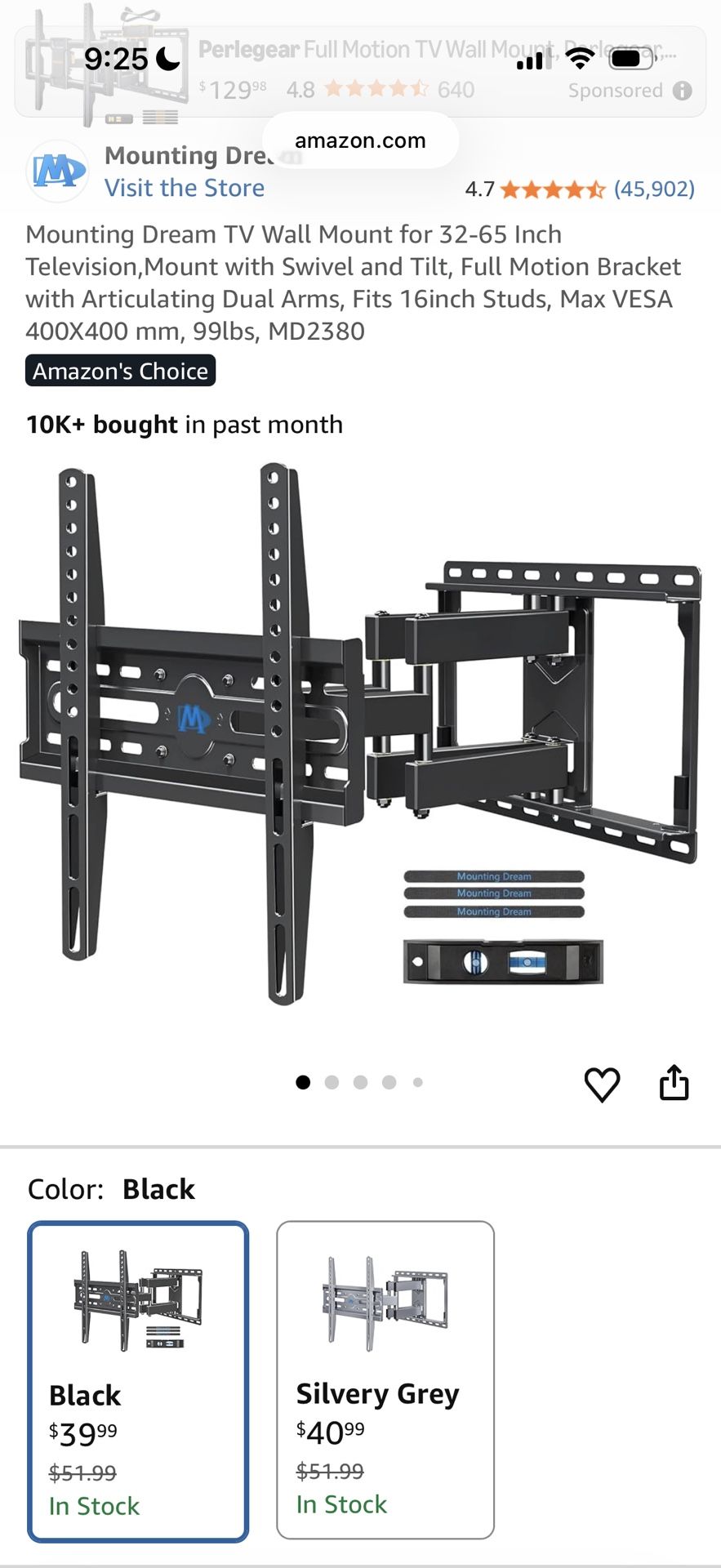 Full Articulating TV Mount (New Open Box)
