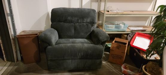 Comfortable Wide Recliner Blue