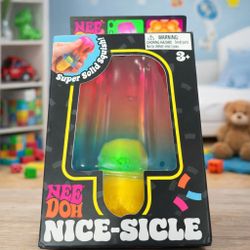 Nee Doh Nice-Sicle Popsicle Rainbow Squishy Unopened Box