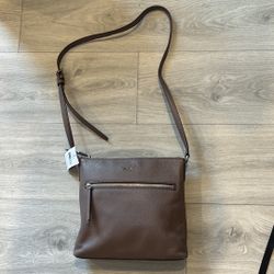 NWT Kate Spade top zip Crossbody bag Jackson in brownstone