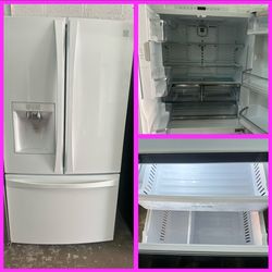 White 36 wide Refrigerator