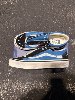 Vans Style 36 Blue Black Studded Sneakers