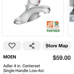 Moen Bathroom Sink Faucet 