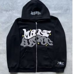 Mass Ayroc Black Zip-Up Hoodie