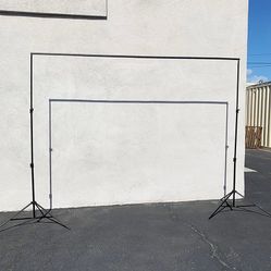 (New in Box) $40 Heavy Duty Backdrop Stand 8.5x10 FT with Carry Bag and Clips