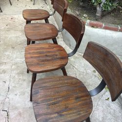 Four Solid Chairs from Living Spaces 