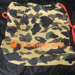 AUTHENTIC BAPE DRAWSTRING BAG