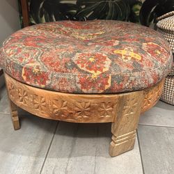 Boho style ottoman