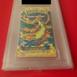 2014 Pokemon XY Flashfire Foil Booster Pack Mega Charizard Y PSA 10 GEM MINT