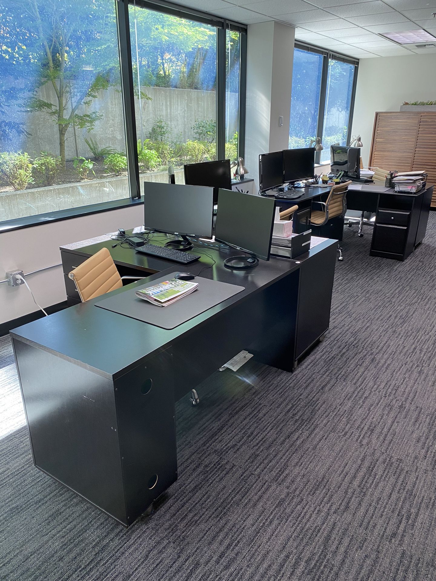 Four L Shape Office Desks