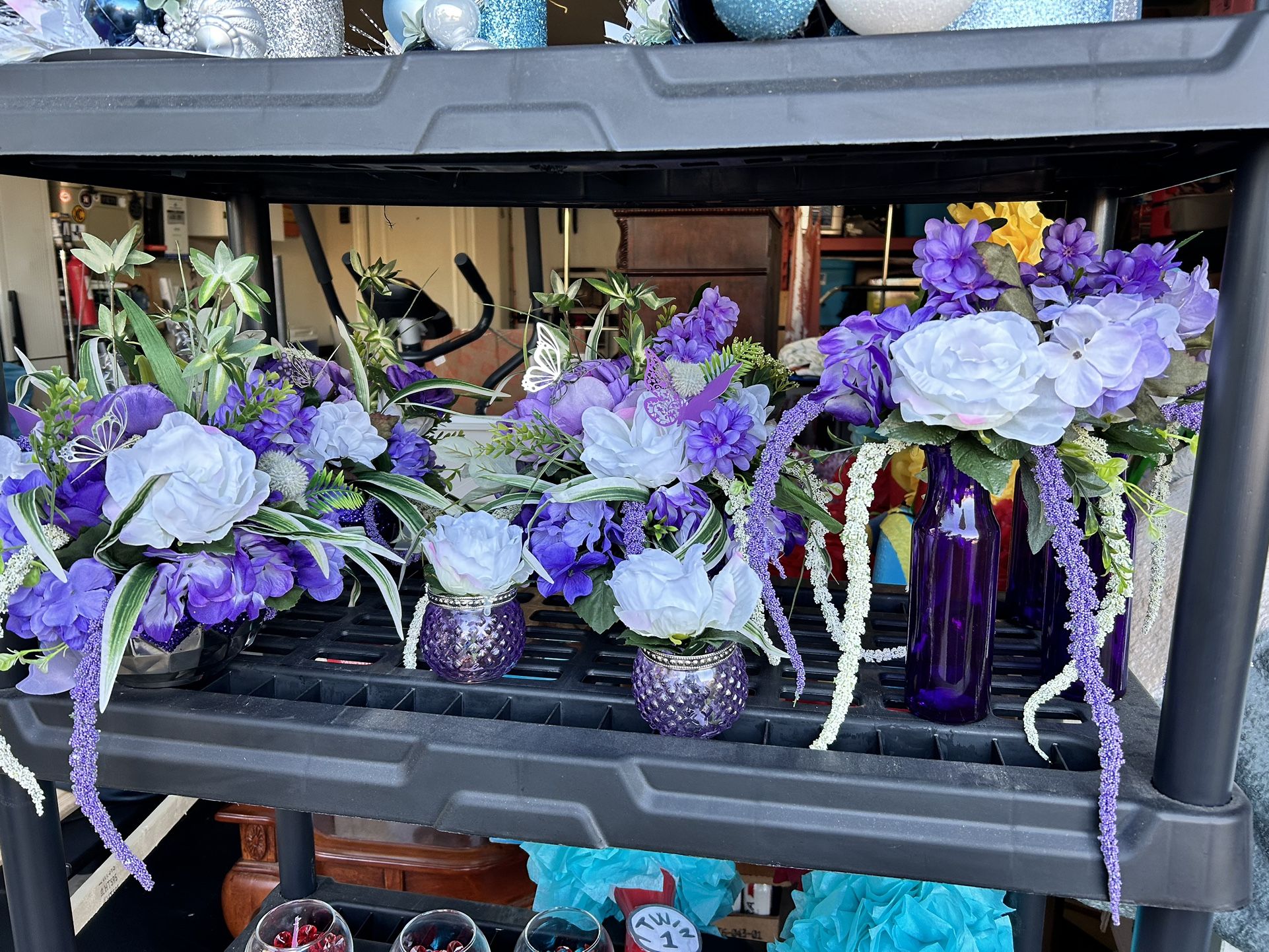 Purple Floral Decor