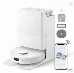 Roborock Qrevo Pro Cordless Robot Vacuum and Mop 6.5" Cleaning Path White