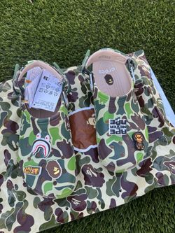 Bape x Crocs Green Camo