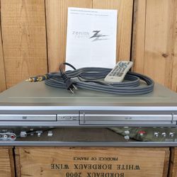 Zenith XBV243 DVD VCR Combo VHS Video Recorder 4 Head W/Remote & Manual TESTED!!!