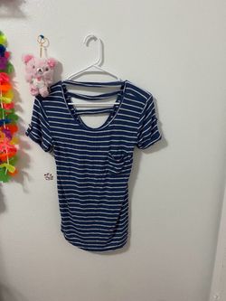 Love Charm stripped shirt