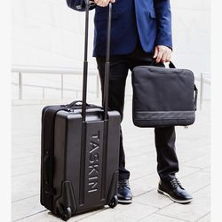 Taskin Aviator | Upright 2 Wheel Expandable Carry on Luggage | Carry On 22-Inch | Detachable Device Sleeve | Airline Approved Dimensions