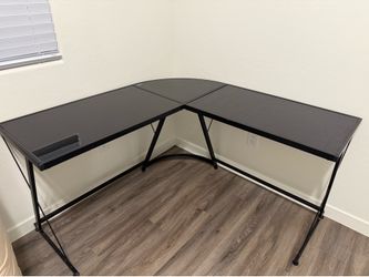 Glass desk