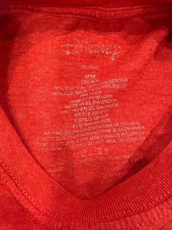 Disney Grumpy Dwarf "I Don't Do Matching Shirts" Red Graphic Tee M