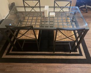 Table and 4 chairs