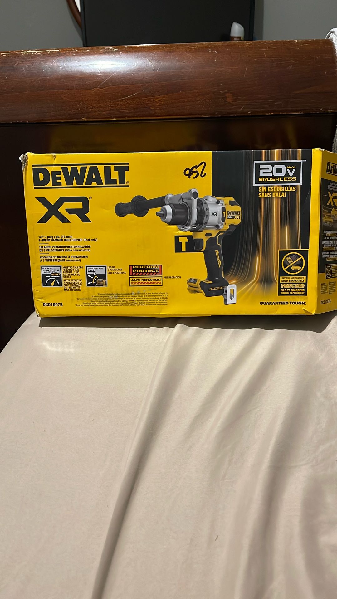 Dewalt 20v Max XR Brushless Cordless 1/2” Hammer Drill