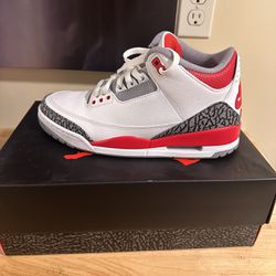 Jordan 3 Fire Red Retro Size 9