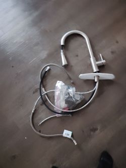 Stainless steel kitchen faucet